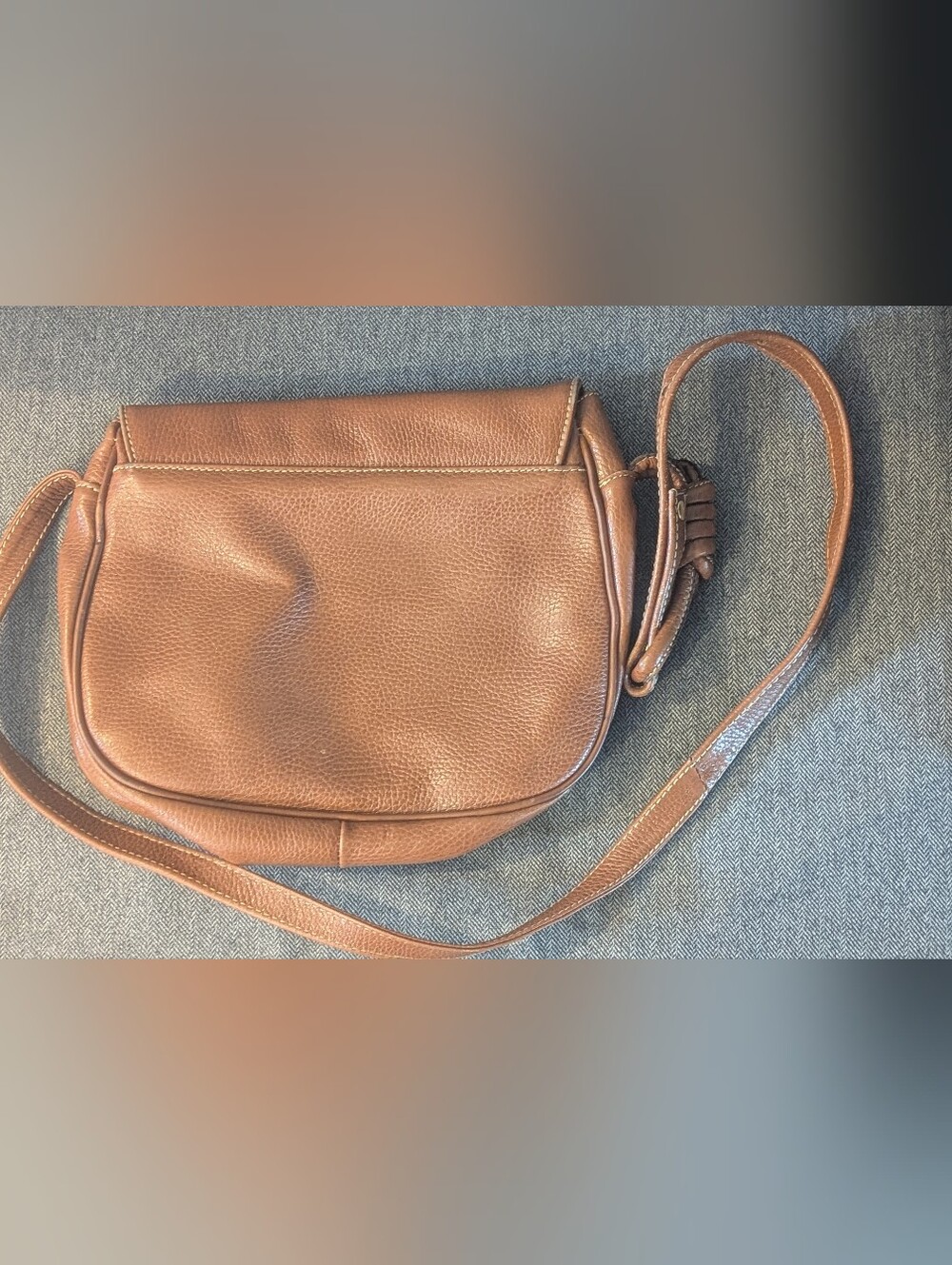 Classic Brown Leather Crossbody Bag - Picture 5 of 5